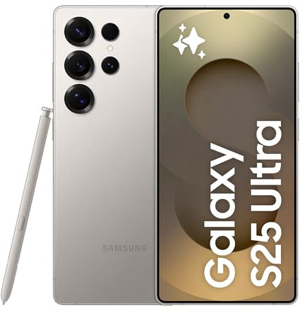Samsung Galaxy S25 Ultra Smartphone AI, 3 anni di Garanzia del produttore, Display 6.9'' QHD+ Dynamic AMOLED 2X, Fotocamera 200MP, RAM 12GB, 256GB, 5.000 mAh, Titanium Gray [Versione italiana]