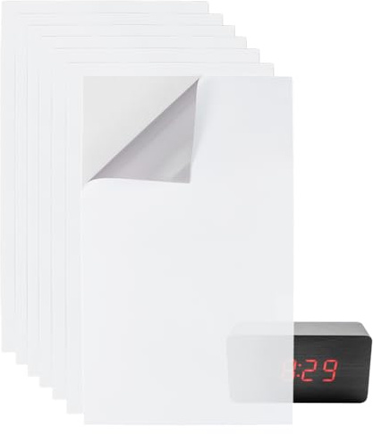 BENECREAT 7 Blatt LED Lichtblockierende Aufkleber, 17x10cm selbstklebende Lichtfilter, 50% Lichtverdunkelungsfolien, Verdunkelungslichtaufkleber für Elektronik, Wecker, Radio, Kabelbox, Monitor