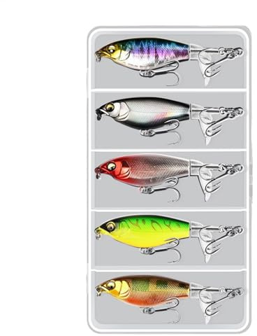 Cebos Duros Artificiales, Plomo de Ligging Lere,Lours de Cuchara de Metal con Perlas de Sonido | Bast de Plantilla para Pesca en Trucha Dorada a Base de Agua Salada de Agua Dulce