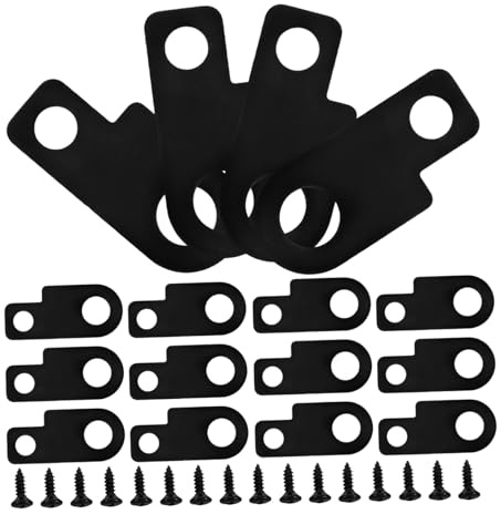 Metall Pedalboard 16 Halterungen Stück für E-gitarren Effektpedale | Schwarz, Kompakt und Schnell Montierbar, Stabile Mechanik, Allgemein Nutzbar Bühne für Profis