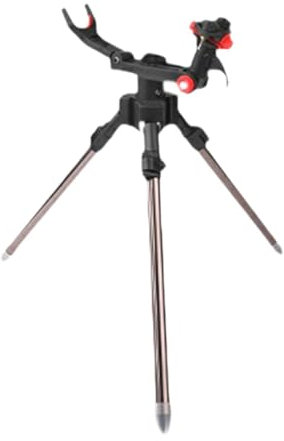 Gralara Supporto per Canna da Pesca, Supporto per Canna da Pesca, Accessori, Regalo per Uomo, Treppiede Regolabile per Barca, Yacht, Zattera Marina, Pesca in, Grigio Lungo