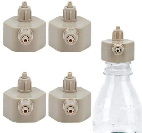 WADORN 4Pcs Aquarium CO2 Generator-DIY Carbon Dioxide Reactor Bottle Caps DIY Plants Air Diffuser Generators Replaceable Generator DIY Reactor Parts for Aquarium Fish Tank Live Plants Hydroponics