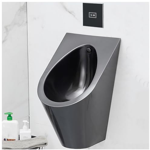 LJTHUU Inodoro para Adultos y Hombres, urinario de Pared de Acero Inoxidable Duradero, Inodoro doméstico/Comercial.