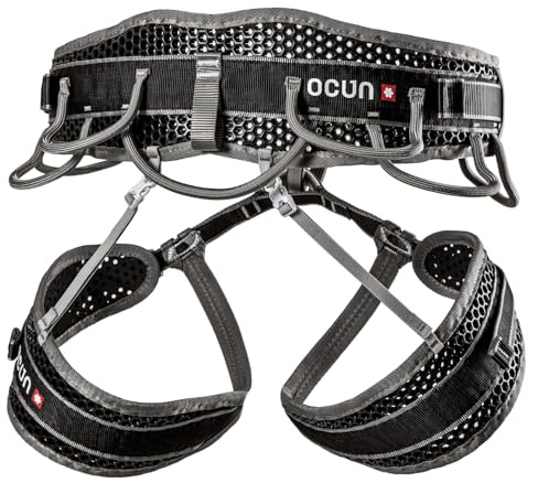 Ocun Webee Bigwall Klettergurt | 7-Gang Halbkörper-Sicherheitsgurt für Bigwall, Trad und Alpine Climbs (4 Schnallen)