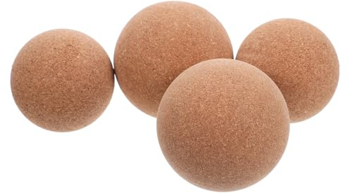 VICASKY 4stücke Korkmassageball Für Selbstmassage Faszienbälle Zur Muskelentspannung Fußpunktbälle Für Therapie-massage Physiotherapiegerät Yoga-massagebälle