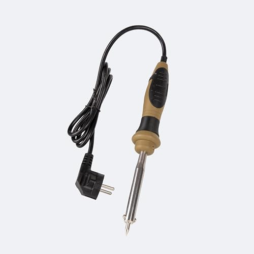 Gazcamp Lötkolben W60, 60 Watt Professioneller Elektronik-Lötkolben mit Softgrip-Griff, Präzisions-Lötgerät für Elektronik und Modellbau, 230V