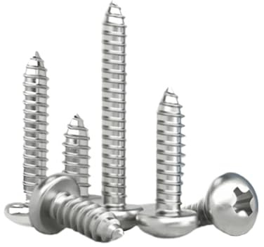 M1.4 M1.7 M2 M2.2 M2.6 M3 M3.5 M4 M5 M6 Kleine selbstschneidende Kreuzschlitzschraube aus Edelstahl 304(12mm)