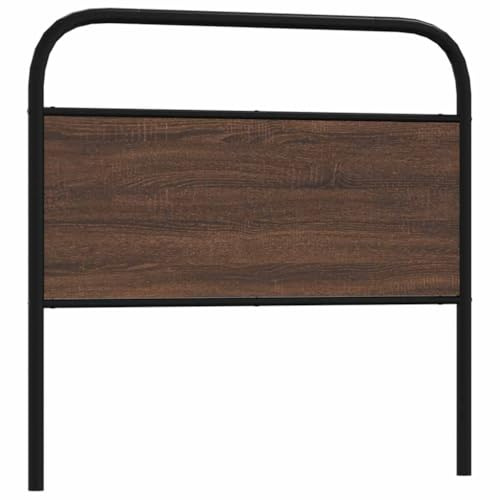 Frdhee Wandkissen Bett Rückenlehne,Kopfteil Braun Eichen-Optik 107 cm Stahl und Holzwerkstoff für Arbeitszimmer Kinderzimmer