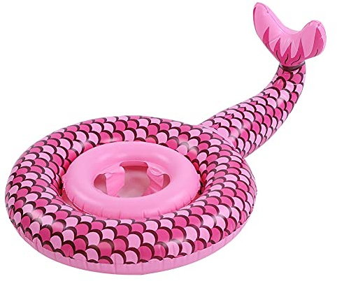 Anello da nuoto per bambini, gonfiabile per bambini, piscina, seggiolino per l'acqua, divertente, doppia bocca d'aria anti-perdite, materiale ecologico in PVC sicuro per neonati (anello da nuoto a