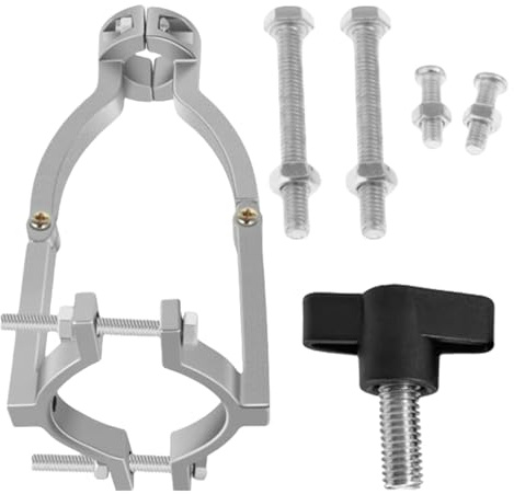 Drill Bit Adapter – Steel, Drill Press Adapter | Round Shank, Hand Drills Accessory For Converting Standard Drills To Press Use For Woodworking, Metalworking, DIY Projects