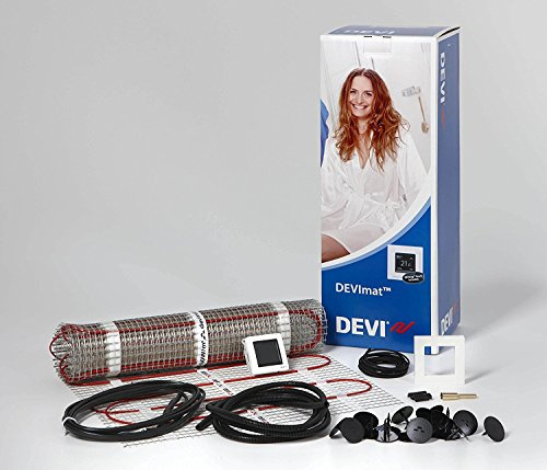 Elektrische Fußbodenheizung Devimat Dünnbettset Touch Thermostat 150 Watt / m² , Set:1-450 W / 3.0 m²