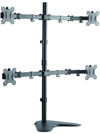 LogiLink BP0046 4-fach Monitor-Schreibtischständer 33-81,3 cm (13-32 Zoll) schwarz