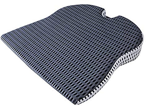 YJWAN Car Wedge Seat Cushion for Car Driver Seat Office Chair Wheelchairs Coccyx Support Tailbone Pain Relief Memory Foam Seat Cushion