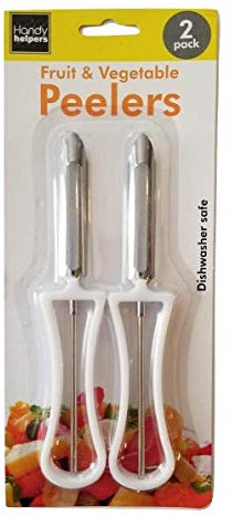 2 Piece Fruit & Vegetable Swivel Blade Peeler Set - Great for Apples, Carrots and Potatoes (1 Set)
