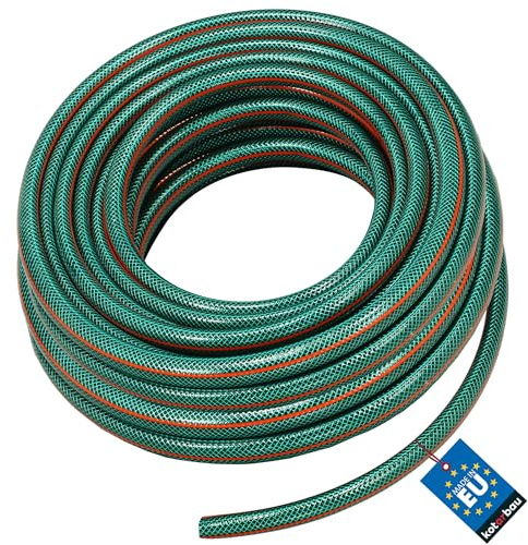 KOTARBAU® Gartenschlauch 3/4 Zoll - 30 m - Wasserschlauch 4-lagig - Bewässerungsschlauch - Flexibel & Langlebig - Verstärkter Schlauch für Garten - PVC - Grün + Orange