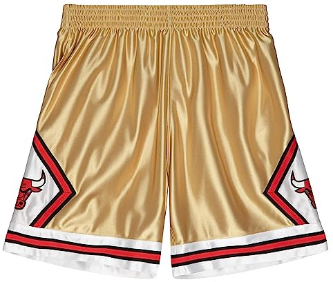 Mitchell & Ness 75th NBA Anniversary Gold Swingman Shorts Chicago Bulls, M
