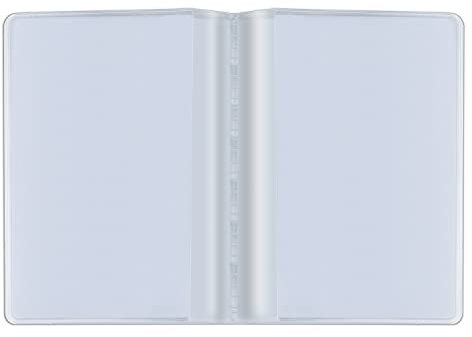 webbomb Brieftaschen-Einsatz Kreditkartenetui Ausweishüllen Kartenetui Kartenhalter 10-Fach transparent mit Fächern für 10 Ausweise Karten oder Visitenkarten Schutzhüllen Ersatzhüllen Wallet