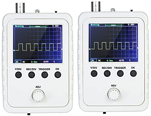 Oscilloscopio digitale, Oscilloscopio digitale portatile TFT di riconoscimento della forma d'onda Oscilloscopio digitale, Oscilloscopio portatile fai da te 5mV/div-20mV/div DSO150 0-200KHz