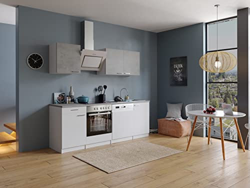 respekta Malia - Zona de Cocina (Madera, hormigón, 220 cm)
