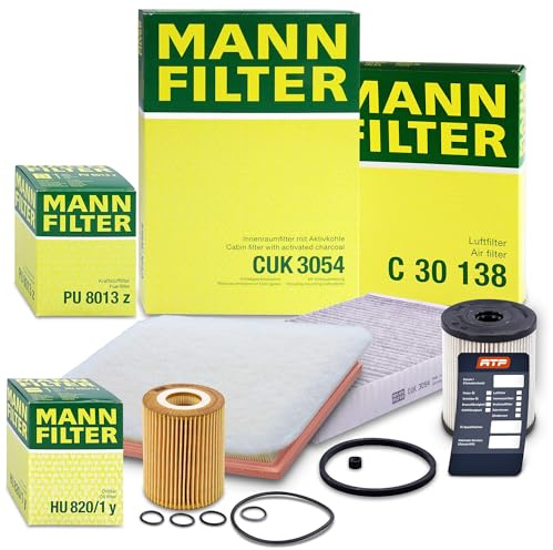 MANN-FILTER Inspektionspaket Filterset 1x Ölfilter, 1x Luftfilter, 1x | Kompatibel mit: OPEL ASTRA H, ASTRA H Caravan, ASTRA H GTC, ASTRA H Kasten/Kombi, ASTRA H Stufenheck