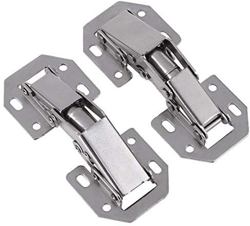 10 Teile/Satz 3 Zoll Brücke Federscharnier, Schrank Schrank Tür Scharnier, kein Bohren Möbel Hardware, for Küche Schrank, Tisch