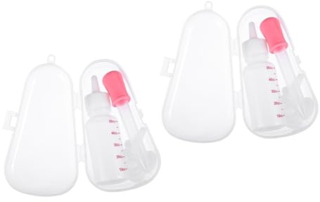 DOITOOL 2sets Pet Feeding Kit for Puppies Kittens Bottle Dropper Safe Pet Dog Feeders Kitten Milk Feeder Breeding Tools