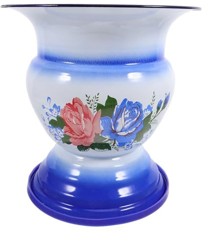 Gatuida Emaillierter Spucknapf Im Vintage-stil Hoch Chinesisches Design Ohne Boden Für Den Heimgebrauch
