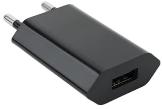 Mini Cargador USB 5V-1A, Compacto y portátil, Ideal para Cargar Dispositivos móviles y Gadgets electrónicos.