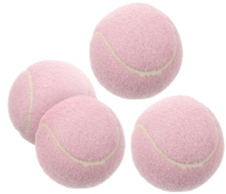 Supvox 4stücke Leichte Weiche Gummi-tennisbälle in Hellpink Für Mädchen Anfänger Training Und Spiel Strapazierfähige Übungsbälle Mit Hoher Sichtbarkeit Für Drinnen Und Draußen Talentförde