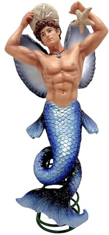 December Diamonds 55-55458 Blue Angel Merman Tree Topper