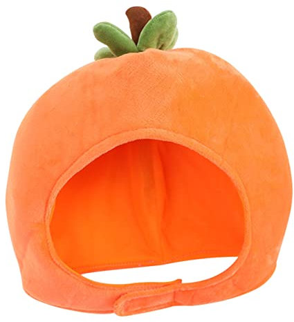 Holibanna Funny Persimmon Hut Kuschelhut Für Karneval Und Partys Perfektes Fotorequisit Für Erwachsene Und Leicht Und Tragbar Fröhliches Accessoire Für Festliche Anlässe