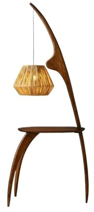 MENGLI-2024 Lampadaire Table d'appoint avec Lampe combinée avec Ampoule LED, Lampe de Lecture de Chevet, Table d'appoint Moderne avec lampadaire for Chambre à Coucher, Salon, Bureau Lampe sur Pied