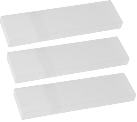 STAHAD Custodia Da Viaggio Porta-raschietto Per Lingua Set Da 3 Pezzi, Organizer Portatile Compatto in Plastica Bianca, Protezione Igienica Per Raschietti Linguali in Viaggio e Uso Quotidiano