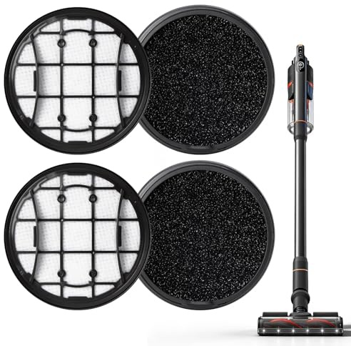 4 stycken dammsugarfilter för Philips sladdlösa dammsugare VC 7000/8000-serien (XC7053, XC7055, XC7057, XC8055, XC8057, XV1681/01)