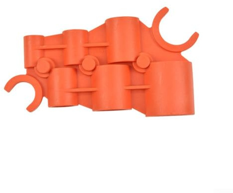 Rohrtiefen- und Durchmessermessgerät, 0,64 cm bis 2,5 cm, zum Messen von Kupfer-PVC, PEX, CPVC-Rohren, Entgraten und Steckfitting, Demontagewerkzeug, Orange