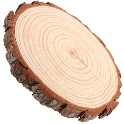 MOTHNUR Outdoor Wooden Stepping Stones 25-28cm Round Wood Chips with 2cm Thickness for Garden Pathway Lawn Patio Landscaping Decorative Outdoor Steps