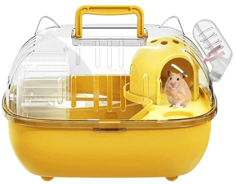 Sghtil Transportbox für Hamster | Tragbarer Käfig für Ausflüge, Transportkäfig für kleine Haustiere, für kleine Tiere wie Nager und Reptilien bei kurzen Ausgängen, Auto, Picknick und