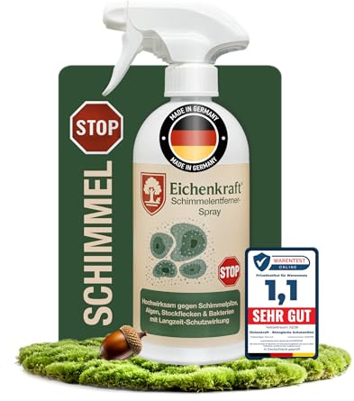 Schimmelentferner 500 ml – Entfernt Schimmel, Stockflecken & Algen – Hochwirksam gegen Schimmelpilze & Bakterien – Langzeit-Schutzwirkung – Für Bad, Küche, Wände & Fugen – Made in Germany