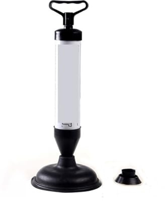 Stantuffo for WC ad alta pressione con 2 ventose, pompa for bagno