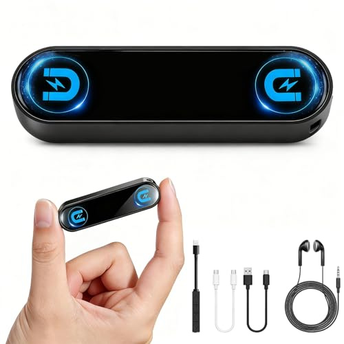 Voice Recorder 5000mAh 128GB AI Intelligente Dreifache Rauschunterdrückung, Lange Akkulaufzeit 40 Tage, Sprachaktiviert, Magnetischer Digitaler Audiorecorder für Meetings, Interviews, Vorträge