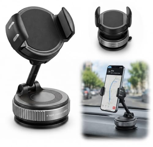 Soporte para Móvil con Ventosa para Coche, Ventosa de Vacío para Coche | Giratorio 360° brazo plegable, Soporte Magnético para Móvil para Coche ideal para teléfono celula