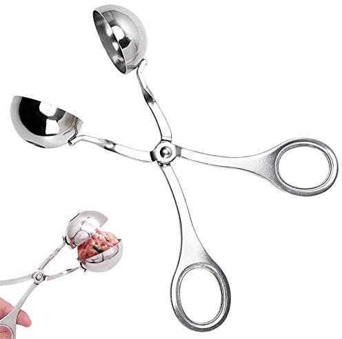 DUEBSN dubens Cake Pop Forma Acero Inoxidable Carne klößchen de Former – Molde para Bolas de Hielo Bolas de Carne, klößchen, de modificadores de de Melones Alicate, baño Bombe