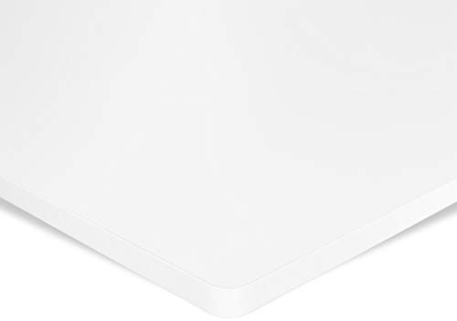 ESMART TPL-168W Tablero de Escritura Estable de MDF 160 x 80 x 2,5 cm - Blanco | Resistente a los arañazos, Recubierto de PVC, fácil de Limpiar, Tablero de Oficina cargable hasta 120 kg