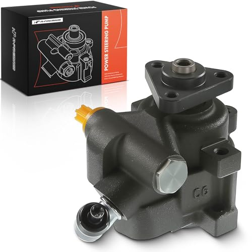 A-Premium Power Steering Pump Compatible with Ford Mustang 2005 2006 2007 2008 2009 2010, V6 4.0L, Replace # 5R3Z-3A674-AA