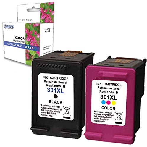 Set mit 2 Druckerpatronen kompatibel mit HP 301 XL Schwarz+Druckfarbe DESKJET 1050 2050
