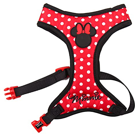 CERDÁ LIFE'S LITTLE MOMENTS - Minnie Mouse Hundegeschirr Kleine Hunde | Disney Hunde Geschirr Offizieller Lizenz, Mehrfarbig, XS-S