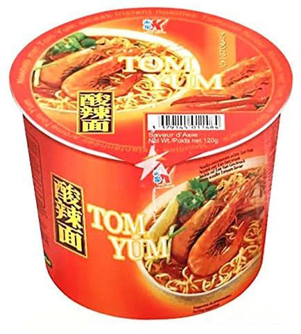 Kailo omedelbara nudlar i 120 g skål - set med 12 skålar - fri leverans från Frankrike av Sté Bo Time (Tom Yum)
