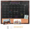 Okydoky Pizarra magnética, calendario y tablón de anuncios, 45 x 55 cm, combinación de pizarra y tablón de anuncios, pizarra rústica enmarcada/calendario/tablero combinado de corcho (ZHHB-BN-4555).DE