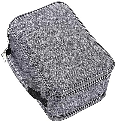 Federmäppchen mit 300 Fächern, Großes Buntstiftetui, 5 Lagiger Buntstift Organizer, Marker Etui für Buntstifte, Aquarellstifte, Marker, Grau
