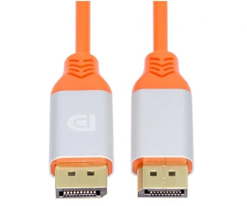 CY Cable DP 4K to DP Displayport Ultra Soft High Flex Monitor Cable Hyper Super Flexible Cord Male to Male for Computer Graphics Card (100cm)